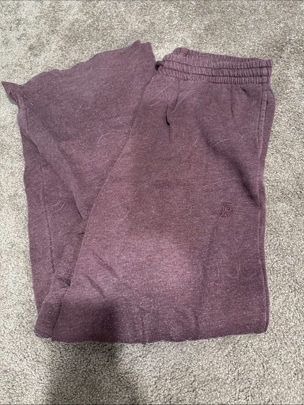 PINK Victoria's Secret Plum Wide-Leg Sweatpants